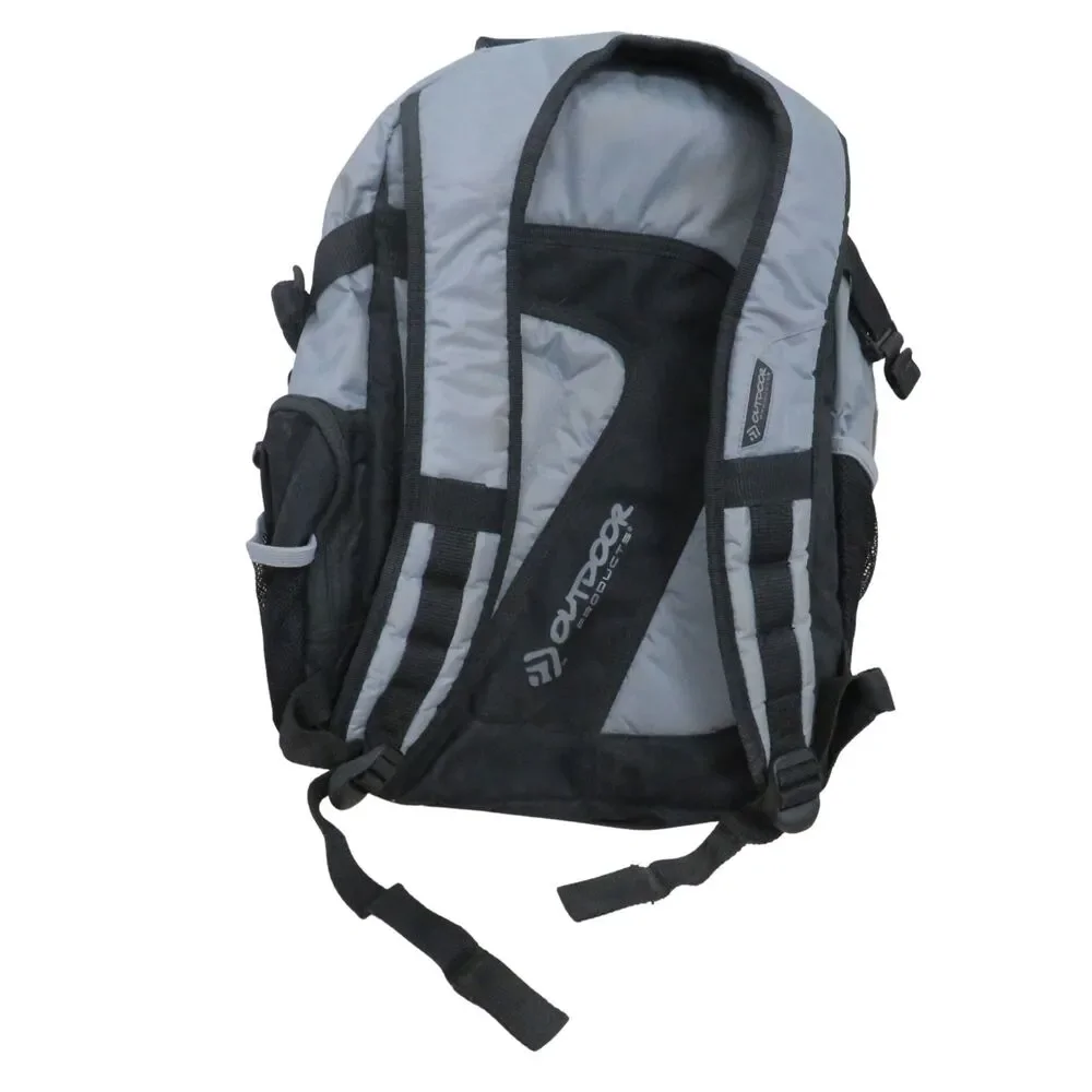 Outdoor Products Backpack Gray with Multiple Pockets for School, Camping, Books